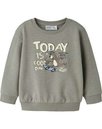 Name it Sweatshirt mit Bären NMMVALEXANDER - Shadow