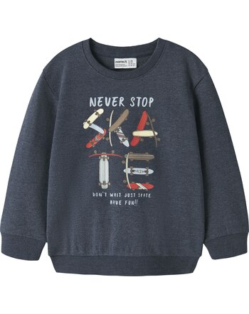 Name it Sweatshirt mit Skate-Schirftzug NMMVALEXANDER - Navy Blazer