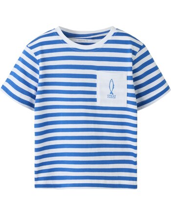 Name it T-Shirt aus 100 % Baumwolle mit Brusttasche NMMJESPER - Nautical Blue