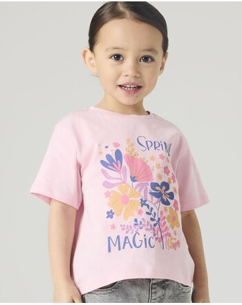 Name it T-Shirt aus 100 % Baumwolle mit floralem Print NMFFILANA - Fairy Tale