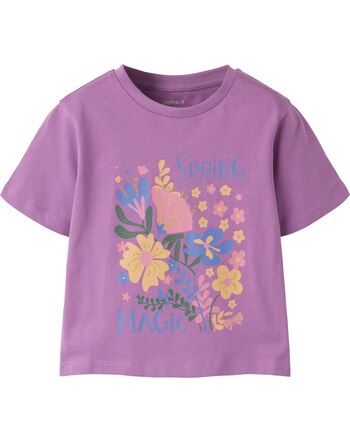 Name it T-Shirt aus 100 % Baumwolle mit floralem Print NMFFILANA - Mulberry