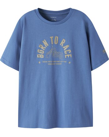 Name it T-Shirt aus 100 % Baumwolle mit Motorrad NKMBOONE - Delft
