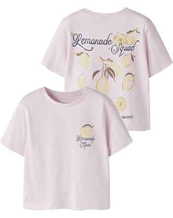 Name it T-Shirt aus 100 % Baumwolle mit Zitronen-Print NMFJAYSLINE - Cradle Pink
