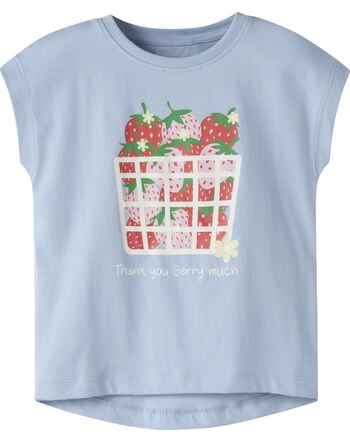 Name it T-Shirt aus 100 % Baumwolle NMFVIGEA - Chambray Blue