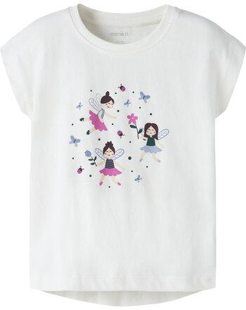 Name it T-Shirt aus 100 % Baumwolle NMFVIGEA - Cloud Dancer