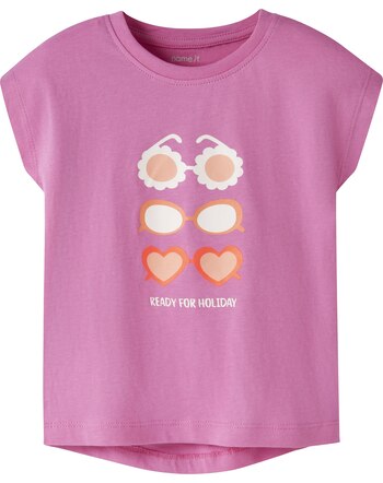 Name it T-Shirt aus 100 % Baumwolle NMFVIGEA - Strawberry Moon