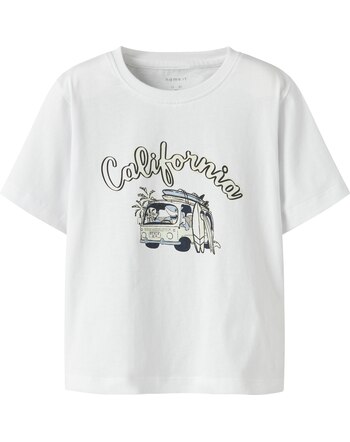 Name it T-Shirt aus 100 % Baumwolle NMMFILZ - Bright White