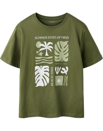 Name it T-Shirt aus 100 % Bio-Baumwolle NKMJOEL - Olivine