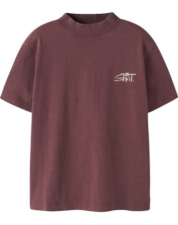 Name it T-Shirt aus 100% Bio-Baumwolle NKMTRAVIS - Oxblood Red NKMTRAVIS SS NREG TOP