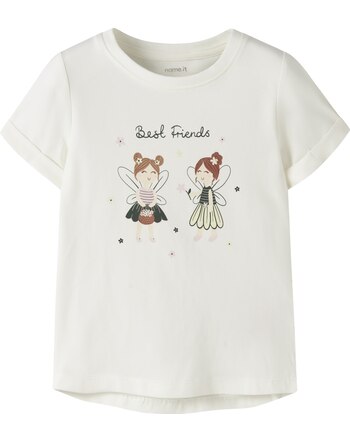 Name it T-Shirt aus Baumwolle mit Feen NMFVIX - Cloud Dancer