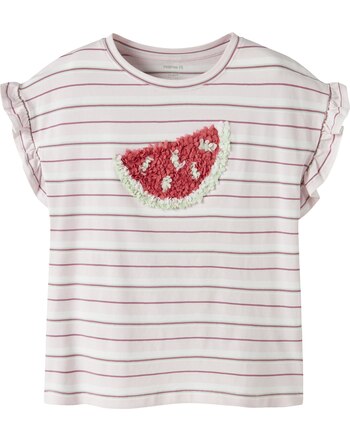 Name it T-Shirt aus Bio-Baumwolle mit 3D-Motiv NMFJOTRUM - Cradle Pink