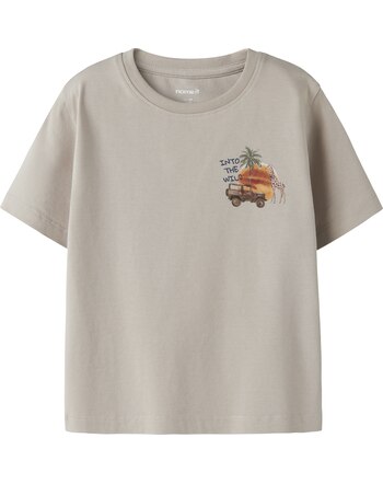 Name it T-Shirt aus Bio-Baumwolle NMMHUGO - Chateau Gray