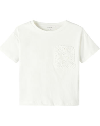 name it T-Shirt short sleeve NKFJENNA white alyssum 13204960