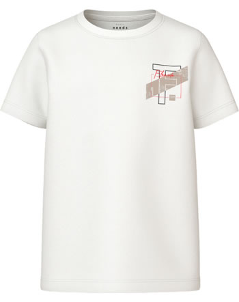 name it T-Shirt Kurzarm NKMVELIX bright white