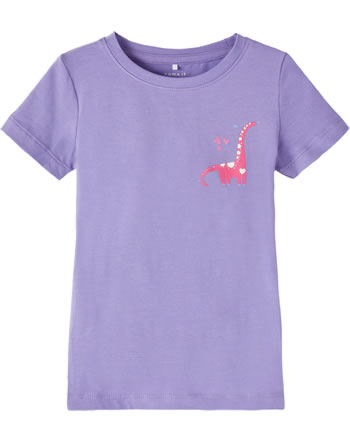 name it T-Shirt Kurzarm NMFBELA aster purple