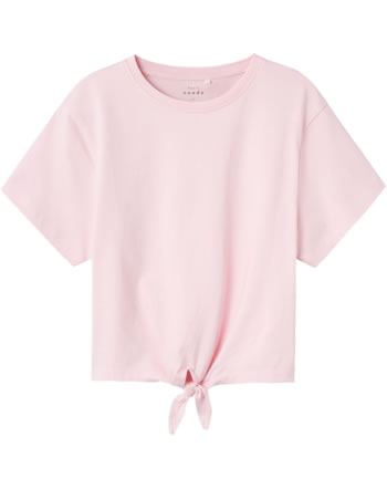 name it T-Shirt Kurzarm zum Knoten NKFVAYA parfait pink