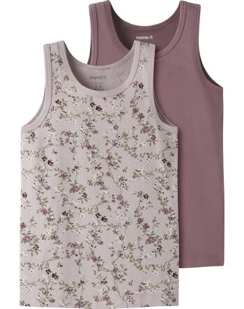 Name it Tanktop/Unterhemd im 2er-Set aus Bio-Baumwolle NMFTANK - Violet Ice