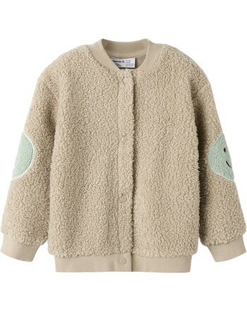 Name it Teddy-Cardigan mit Stehkragen NMNSAND - Pure Cashmere