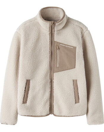 Name it Teddy-Jacke mit Stehkragen und Brusttasche NKNMATTIA - Moonbeam