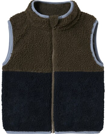 Name it Teddy-Weste mit Stehkragen NMMMALL - Morel