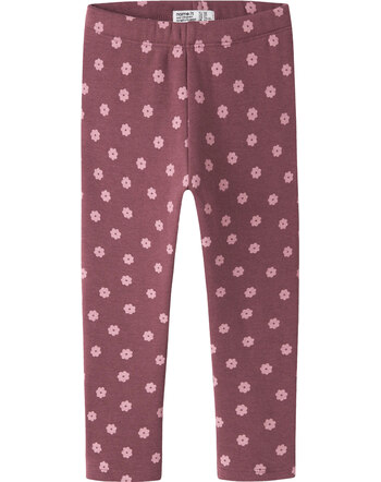 Name it Thermo-Leggings mit Blumen NMFDAVINA NOOS - Wild Ginger