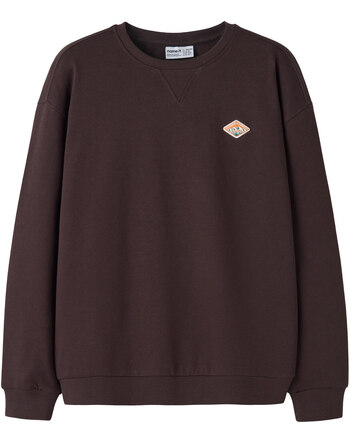 Name it Thermo-Sweatshirt aus Bio-Baumwolle mit NKMOLAN - Chocolate Plum