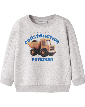 Name it Thermo-Sweatshirt aus Bio-Baumwolle NMMONIKKEL - Light Grey Melange