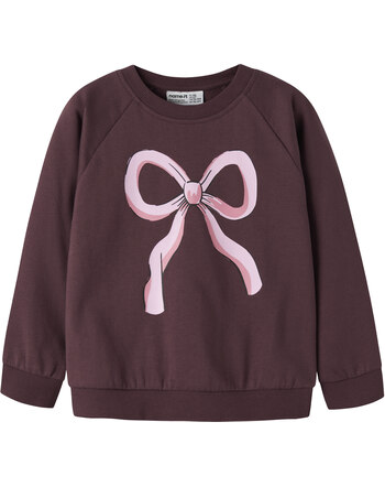 Name it Thermo-Sweatshirt aus 100 % Baumwolle mit Schleife NMFVENUS - Catawba Grape