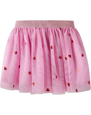 Name it Tüll-Rock mit roten Herzen NMFVABOS - Full Blooming Pink