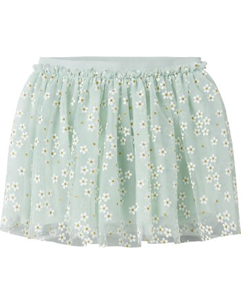 Name it Tüllrock mit Blumen NMFFLORAL - Pale Aqua