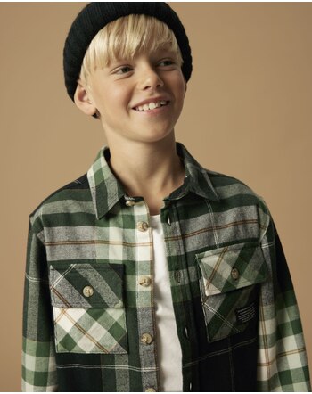 Name it Twill-Hemd aus 100% Bio-Baumwolle mit Karomuster NKMNORRIS - Garden Topiary