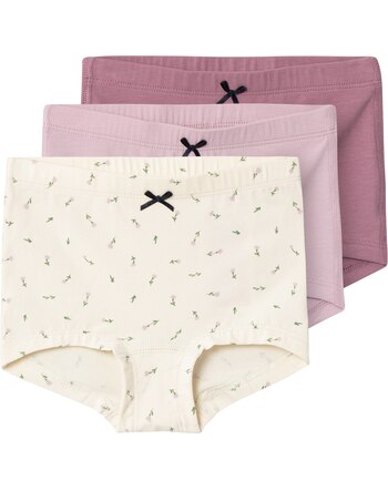 Name it Unterhosen 3er-Set aus Baumwolle mit Tulpen NMFTIGHTS - Buttercream