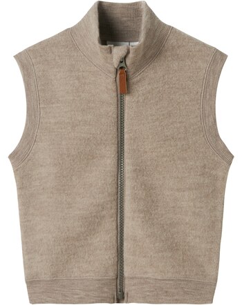 name it Vest made of 100% merino wool NMFWMINO - Satellite