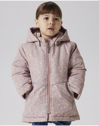 Name it Winter-Jacke NMFMAXI mit Blümchen  - Woodrose