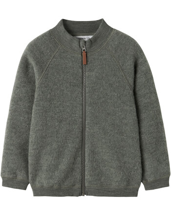 Name it Wolljacke aus 100 % Merinowolle NMMWMINO - Mulled Basil