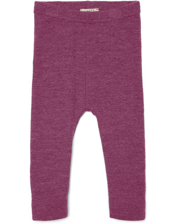 Petit by Basics Baby-Leggings aus Merinowolle - Camelia Melange
