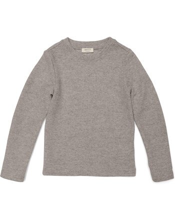 Petit by Basics T-Shirt Langarm aus Merinowolle - Elephant Melange