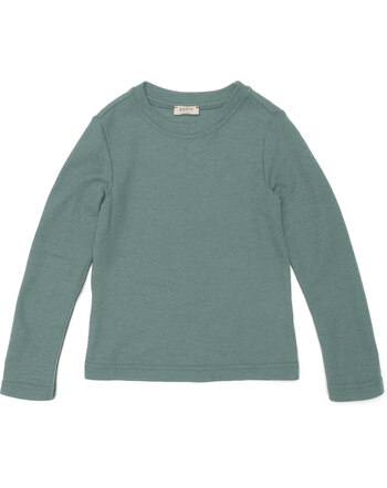 Petit by Basics T-Shirt Langarm aus Merinowolle - Zinc
