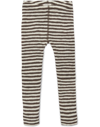 Petit by Basics Leggings aus Merinowolle - Raw White/Earth Melange