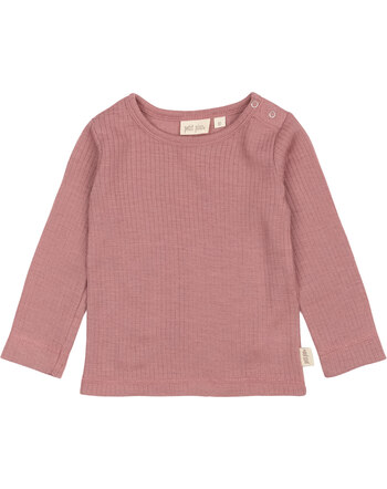 Petit Piao Langarmshirt aus 100% Merinowolle - Nostalgic Rose