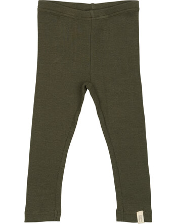 Petit Piao Leggings aus Modal & Bio-Baumwolle - Grean Leaf
