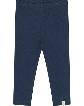 Petit Piao Leggings in Rippoptik aus Bio-Baumwolle und Modal - Navy Blazer