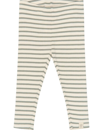 Petit Piao Leggings in Rippoptik aus Modal und Bio-Baumwolle - Shadow Striped