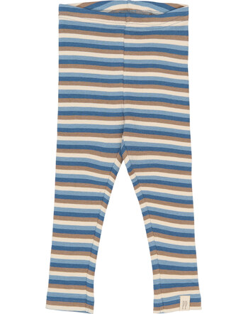 Petit Piao Leggings in Rippoptik aus Bio-Baumwolle und Modal SONG - Infinity Multistriped