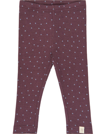 Petit Piao Leggings in Rippoptik aus Bio-Baumwolle und Modal - Huckleberry Heart