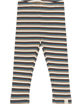 Petit Piao Leggings in Rippoptik aus Modal und Bio-Baumwolle - Key Largo Multistriped