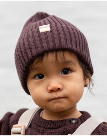 Petit Piao Mütze aus 100% Baumwolle - Coffee Bean