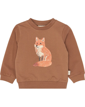 Petit Piao Sweatshirt aus Bio-Baumwolle mit Fuchs-Motiv - Rawhide