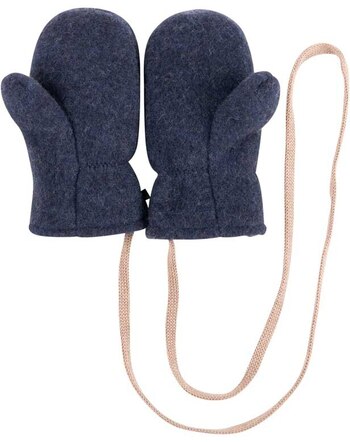 Pure Pure by Bauer Baby-Fäustlinge aus Bio-Merinowolle & Bio-Baumwolle - Marine