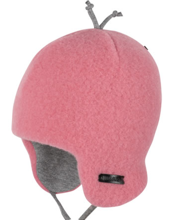 Pure Pure by Bauer Baby hat wool fleece dusty pink 0403652-141 GOTS